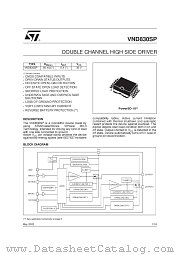 VND830SP datasheet pdf SGS Thomson Microelectronics