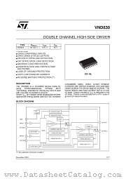VND830 datasheet pdf SGS Thomson Microelectronics