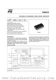 VND810 datasheet pdf SGS Thomson Microelectronics