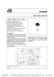 VN750SM datasheet pdf SGS Thomson Microelectronics