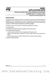 AN981 datasheet pdf SGS Thomson Microelectronics