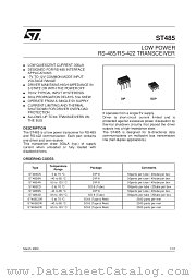 ST485BD datasheet pdf SGS Thomson Microelectronics