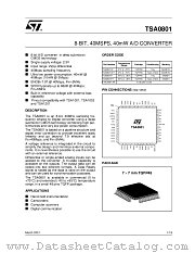 TSA0801 datasheet pdf SGS Thomson Microelectronics