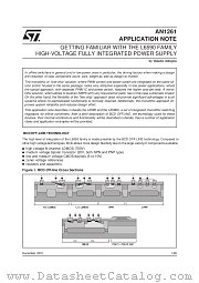 AN1261 datasheet pdf SGS Thomson Microelectronics
