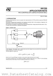 AN1298 datasheet pdf SGS Thomson Microelectronics