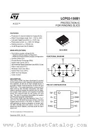 LCP02-150B1 datasheet pdf SGS Thomson Microelectronics