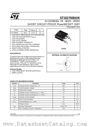 STGD7NB60K datasheet pdf SGS Thomson Microelectronics