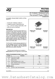PD57006 datasheet pdf SGS Thomson Microelectronics