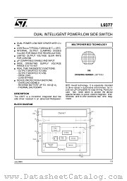 L9377DIE1 datasheet pdf SGS Thomson Microelectronics