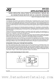 AN1255 datasheet pdf SGS Thomson Microelectronics