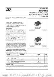 PD57030S datasheet pdf SGS Thomson Microelectronics