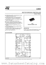L9903 datasheet pdf SGS Thomson Microelectronics