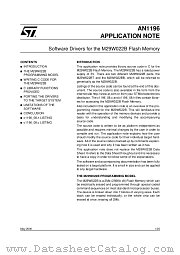 AN1196 datasheet pdf SGS Thomson Microelectronics