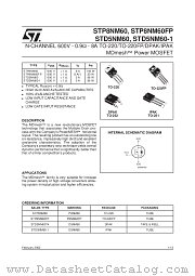 STD5NM60-1 datasheet pdf SGS Thomson Microelectronics