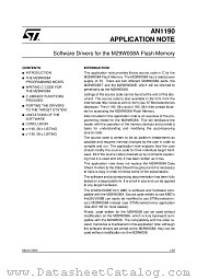 AN1190 datasheet pdf SGS Thomson Microelectronics