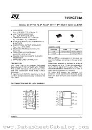 74VHCT74AM datasheet pdf SGS Thomson Microelectronics