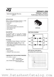 ESDA6V1-5W6 datasheet pdf SGS Thomson Microelectronics