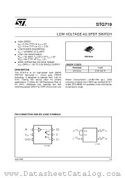 STG719STR datasheet pdf SGS Thomson Microelectronics