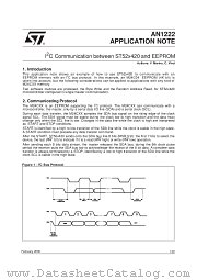AN1222 datasheet pdf SGS Thomson Microelectronics