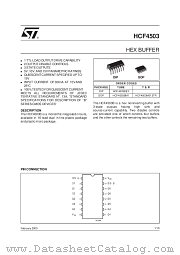 HCF4503M013TR datasheet pdf SGS Thomson Microelectronics