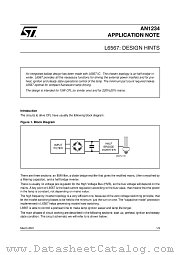 AN1234 datasheet pdf SGS Thomson Microelectronics
