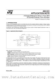 AN1221 datasheet pdf SGS Thomson Microelectronics