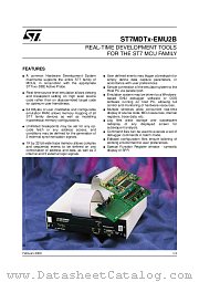 ST7MDTX-EMU2B-DS datasheet pdf SGS Thomson Microelectronics