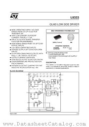 L9333DIE1 datasheet pdf SGS Thomson Microelectronics