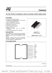 TDA9535 datasheet pdf SGS Thomson Microelectronics