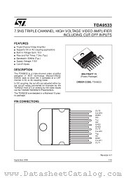 TDA9533 datasheet pdf SGS Thomson Microelectronics