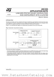 AN1220 datasheet pdf SGS Thomson Microelectronics