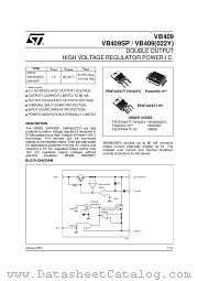 VB409SP datasheet pdf SGS Thomson Microelectronics