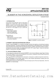 AN1184 datasheet pdf SGS Thomson Microelectronics