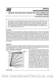 AN1214 datasheet pdf SGS Thomson Microelectronics