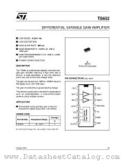 TS652ID datasheet pdf SGS Thomson Microelectronics