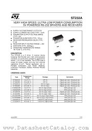 ST232ABD datasheet pdf SGS Thomson Microelectronics