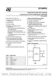 ST16RF52 datasheet pdf SGS Thomson Microelectronics