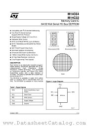 M14C32 datasheet pdf SGS Thomson Microelectronics