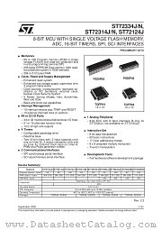 ST72334J/N datasheet pdf SGS Thomson Microelectronics