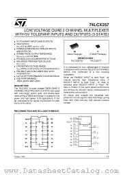 74LCX257 datasheet pdf SGS Thomson Microelectronics