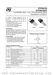 STP5NC50 datasheet pdf SGS Thomson Microelectronics