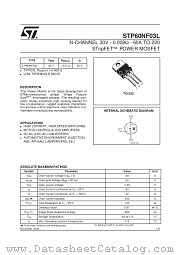 STP60NF03L datasheet pdf SGS Thomson Microelectronics