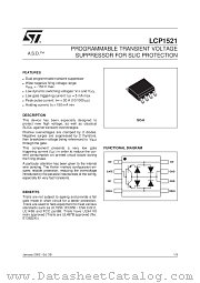 LCP1521 datasheet pdf SGS Thomson Microelectronics