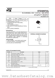 STD38NF03L datasheet pdf SGS Thomson Microelectronics