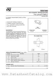 SD57060 datasheet pdf SGS Thomson Microelectronics
