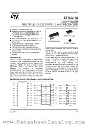 ST75C185CDR datasheet pdf SGS Thomson Microelectronics
