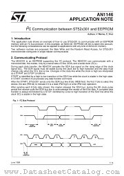 AN1146 datasheet pdf SGS Thomson Microelectronics