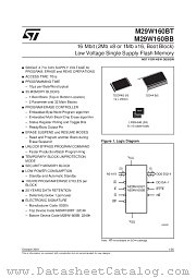 M29W160BT datasheet pdf SGS Thomson Microelectronics
