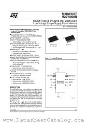 M29W800B datasheet pdf SGS Thomson Microelectronics