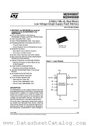 M29W008B datasheet pdf SGS Thomson Microelectronics